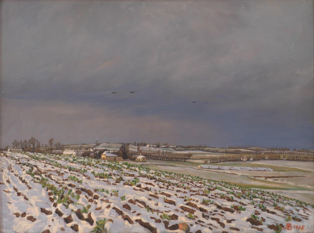 Tidig snö av Fritz Syberg