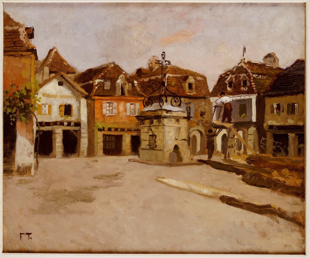 Ett torg av Frits Thaulow