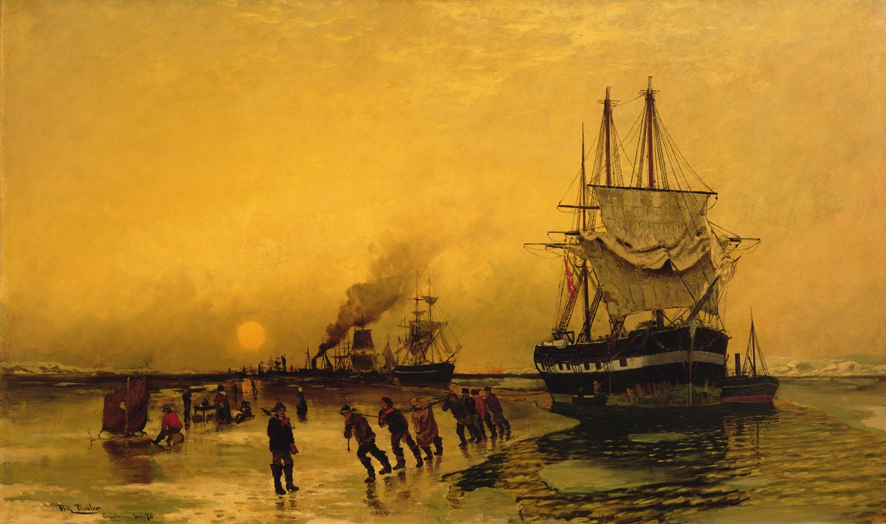 Stöta på av Fritz Thaulow