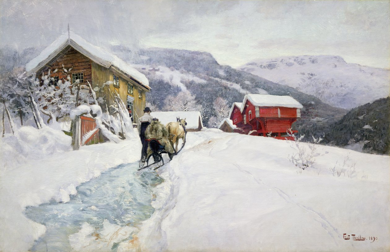 Coaching värdshus av Fritz Thaulow