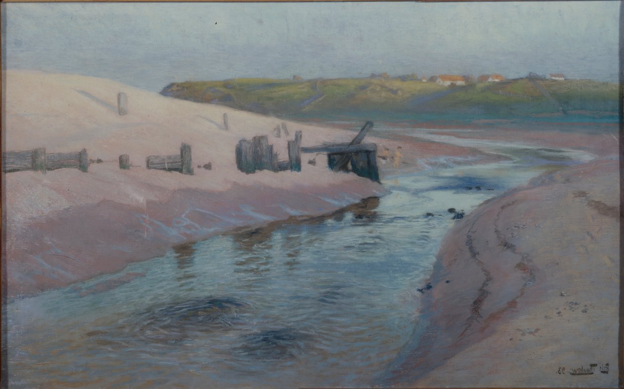 Kustnära scen av Fritz Thaulow