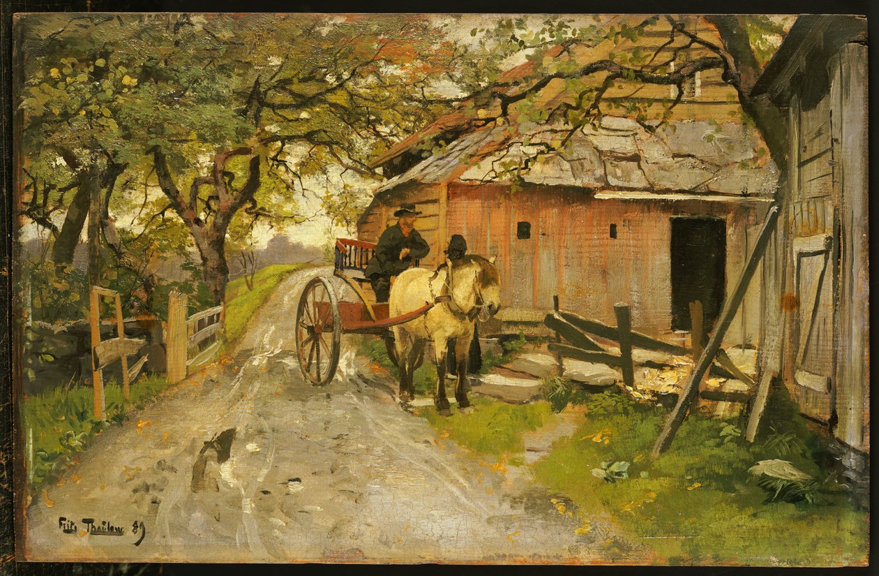 Vänliga skvaller, 1889 av Frits Thaulow