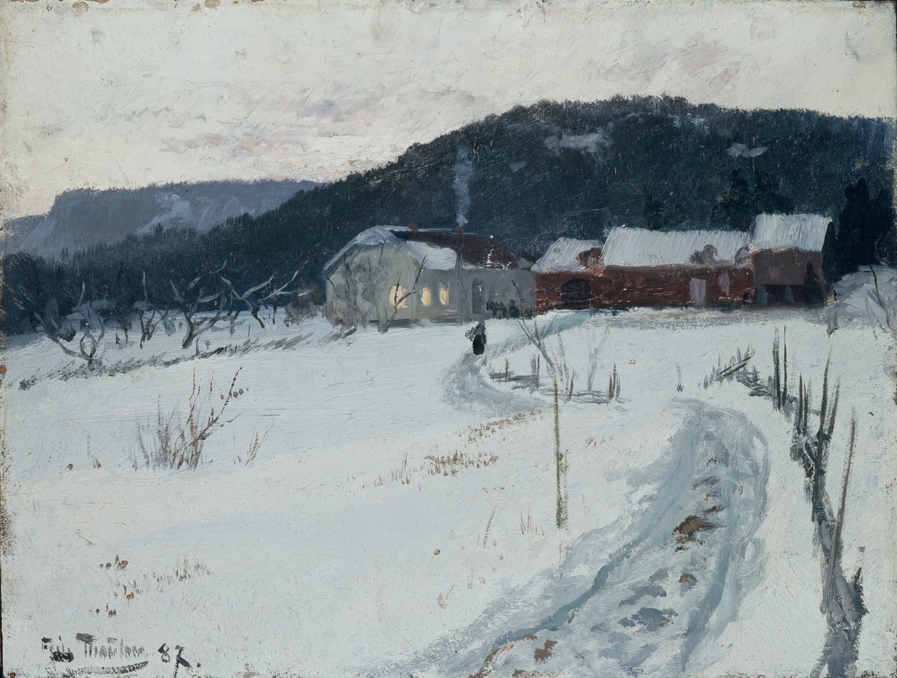 Grini, Övre Maja Gård av Fritz Thaulow