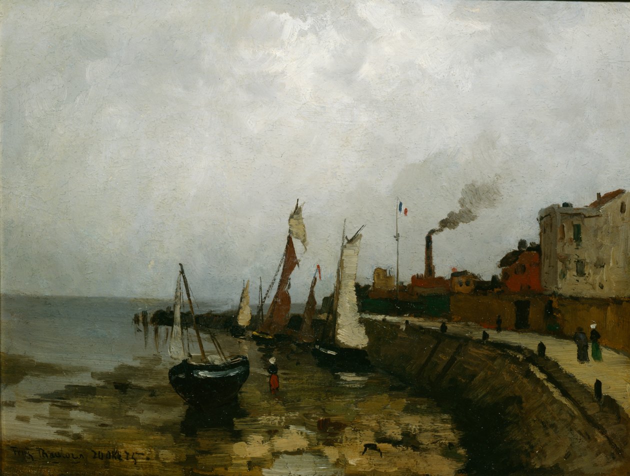 hamn i Frankrike av Fritz Thaulow