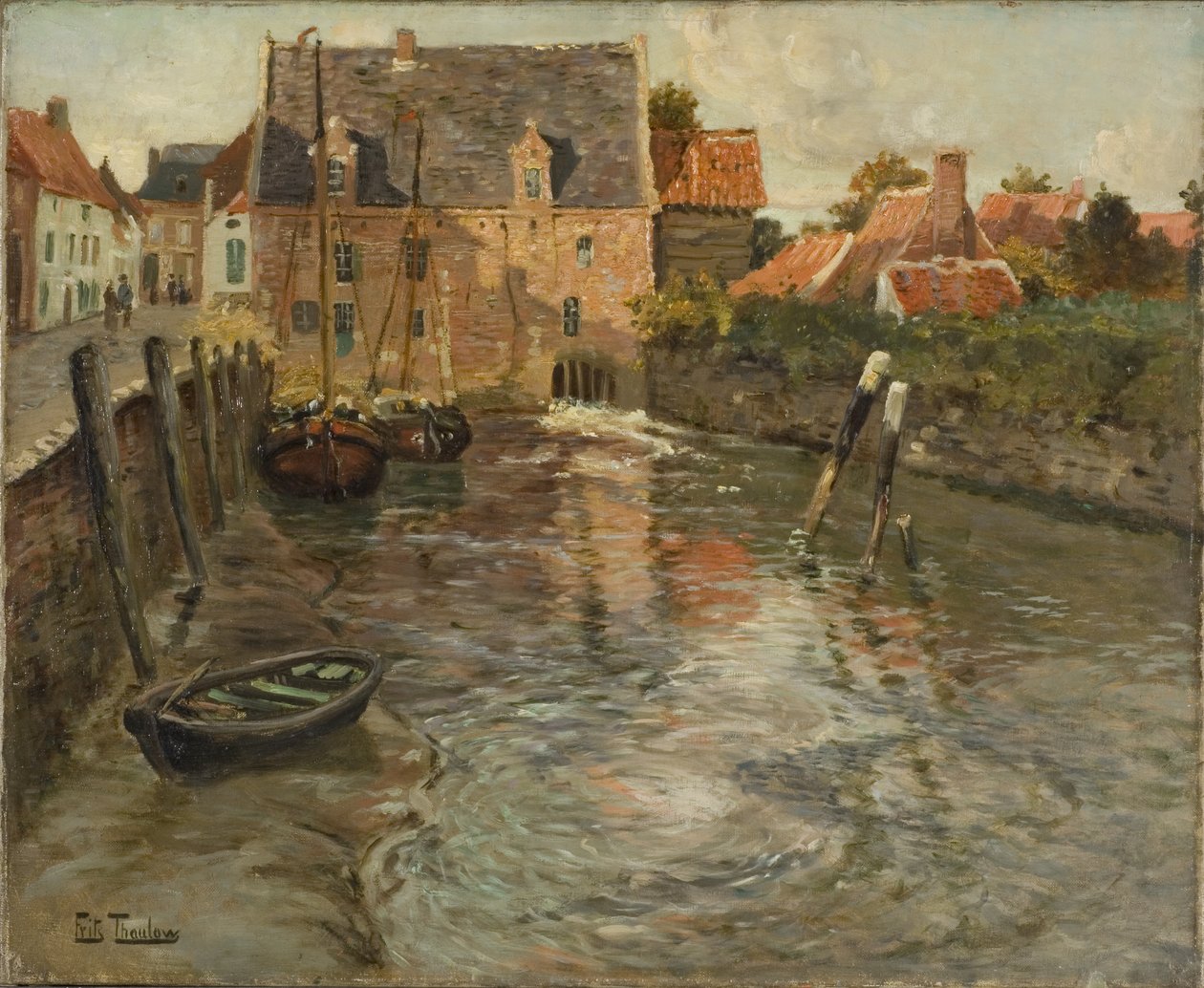 Lågt vatten av Frits Thaulow