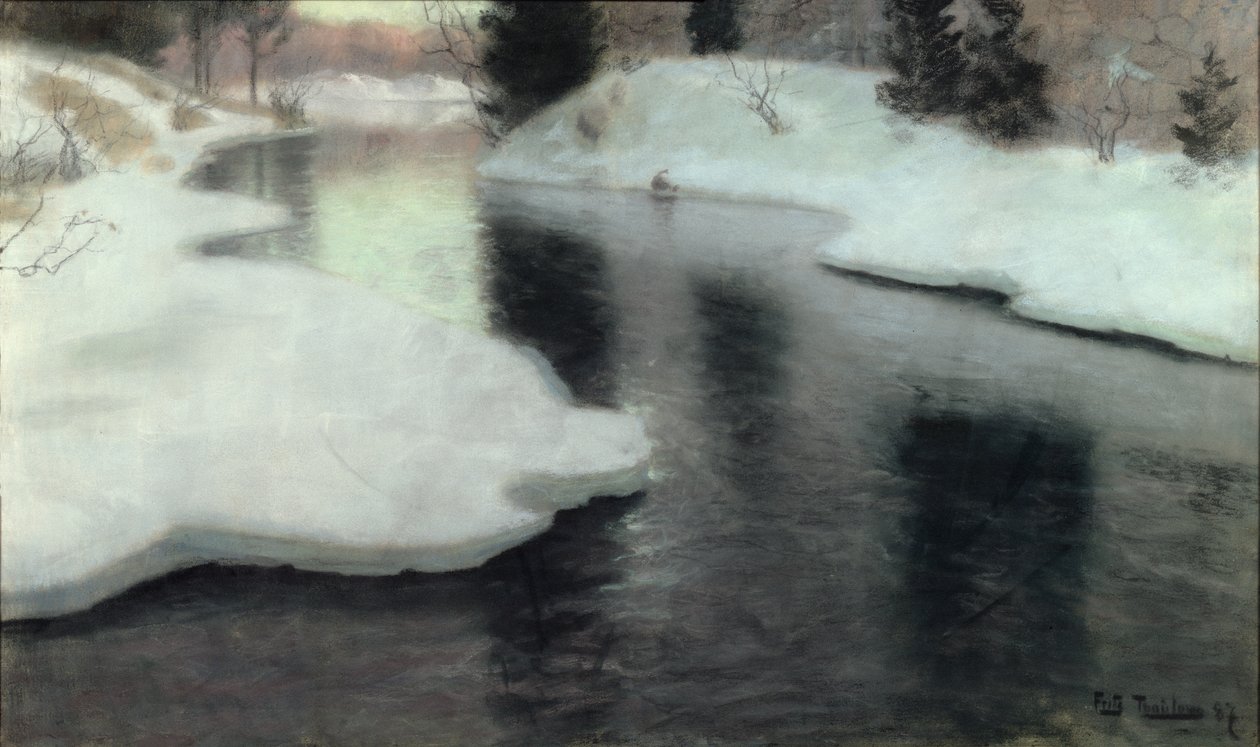 Tina is: Lysakerälven, 1887 av Frits Thaulow