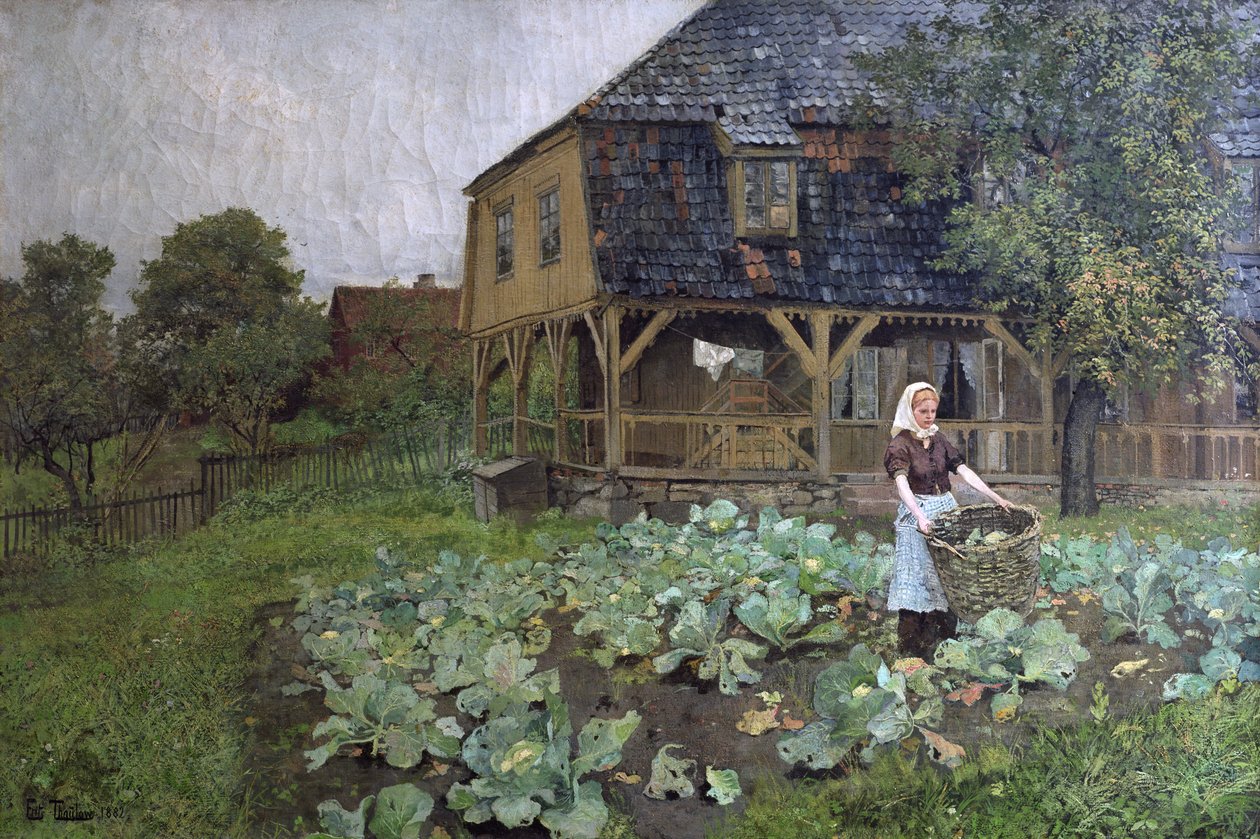 Herrgården på Grunerløkka (olja på duk) av Fritz Thaulow