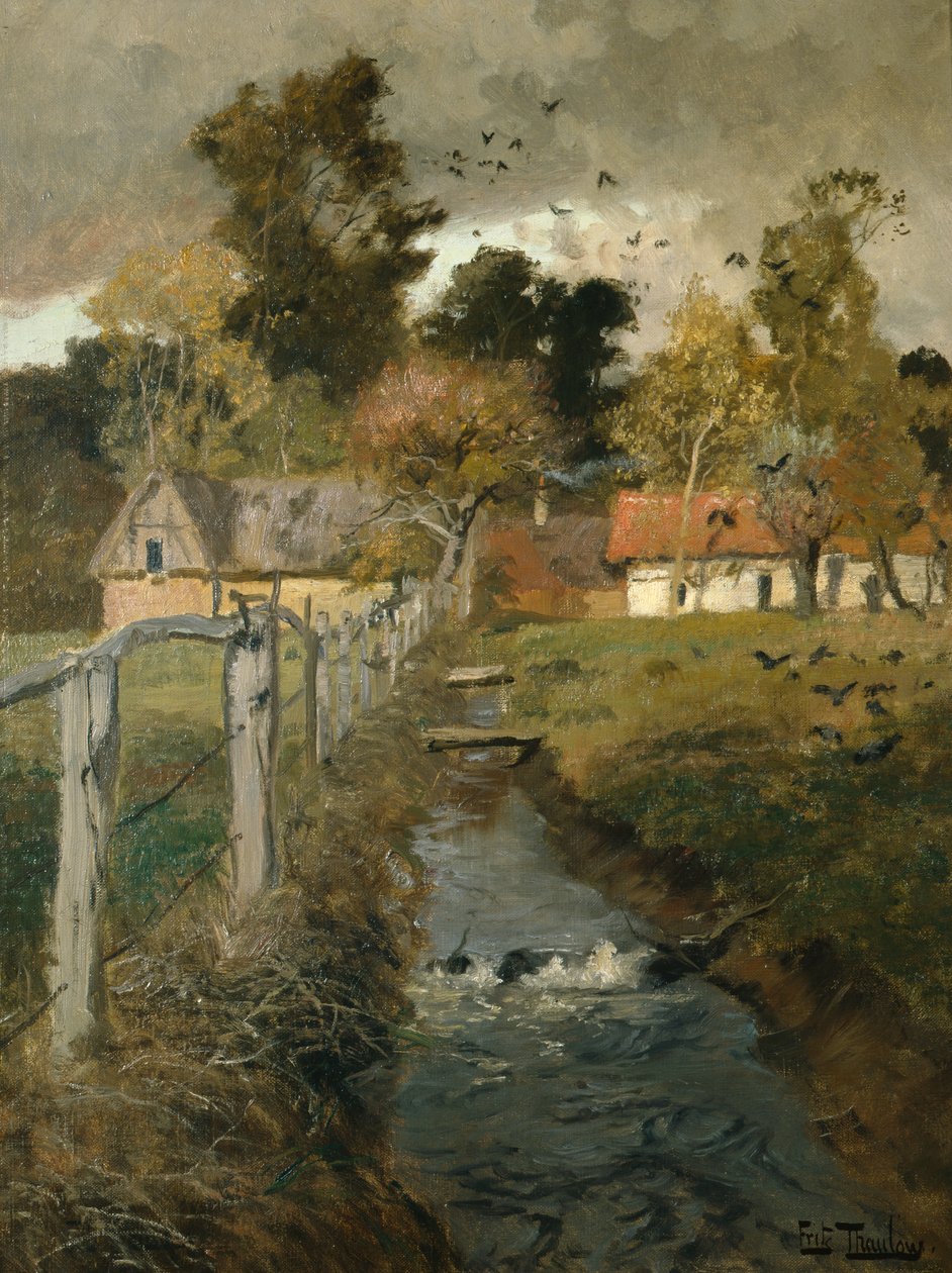 Bäcken, c.1895 av Fritz Thaulow