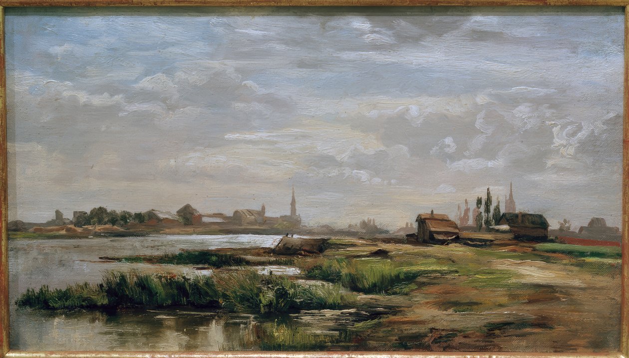 Fritz Wucherer, flodlandskap av Fritz Wucherer