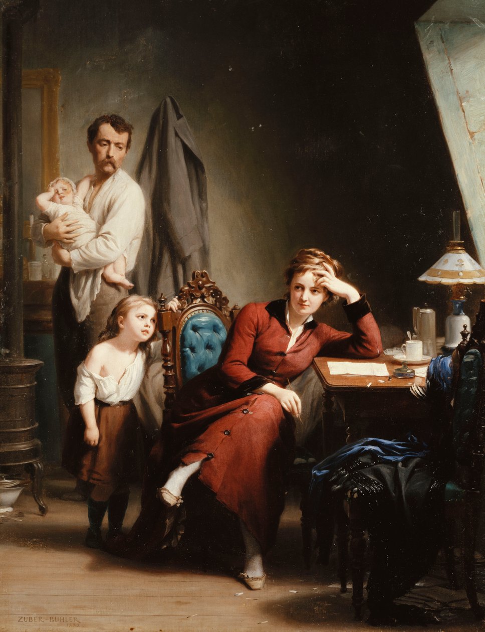 Poetinnan, 1880 av Fritz Zuber Buhler