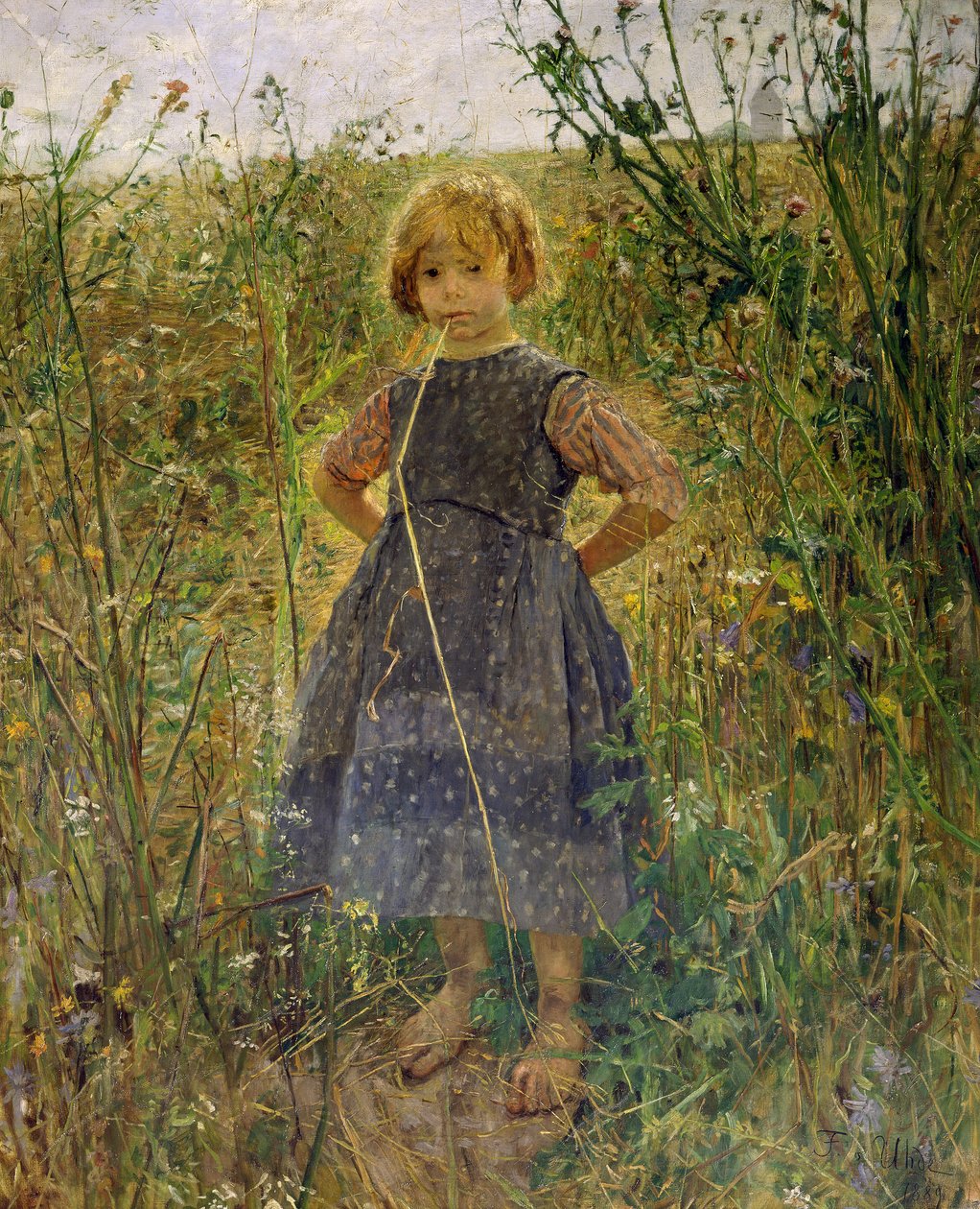 Lilla hedprinsessan av Fritz von Uhde