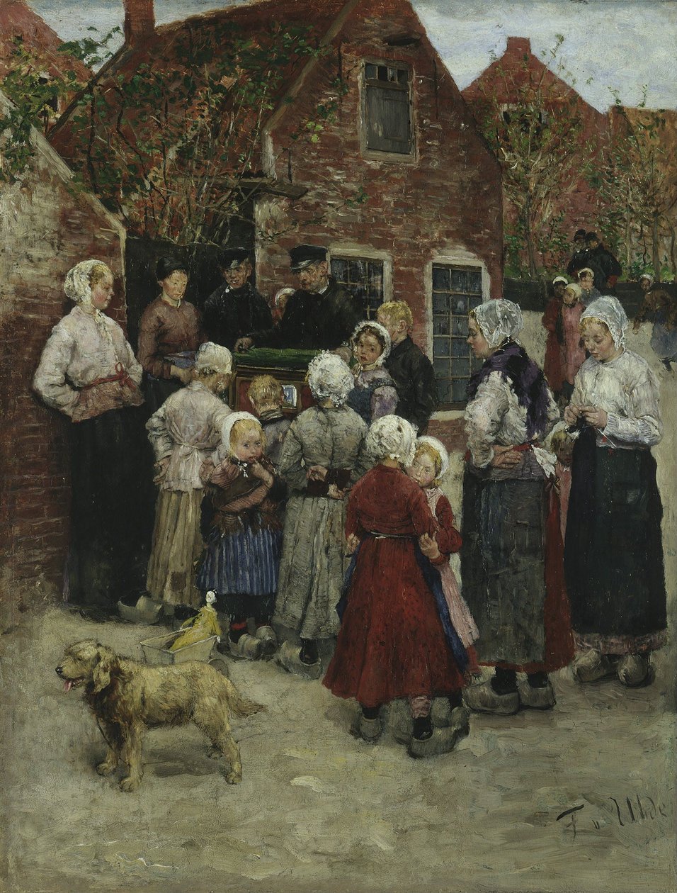 Positivhalare i Zandvoort av Fritz von Uhde