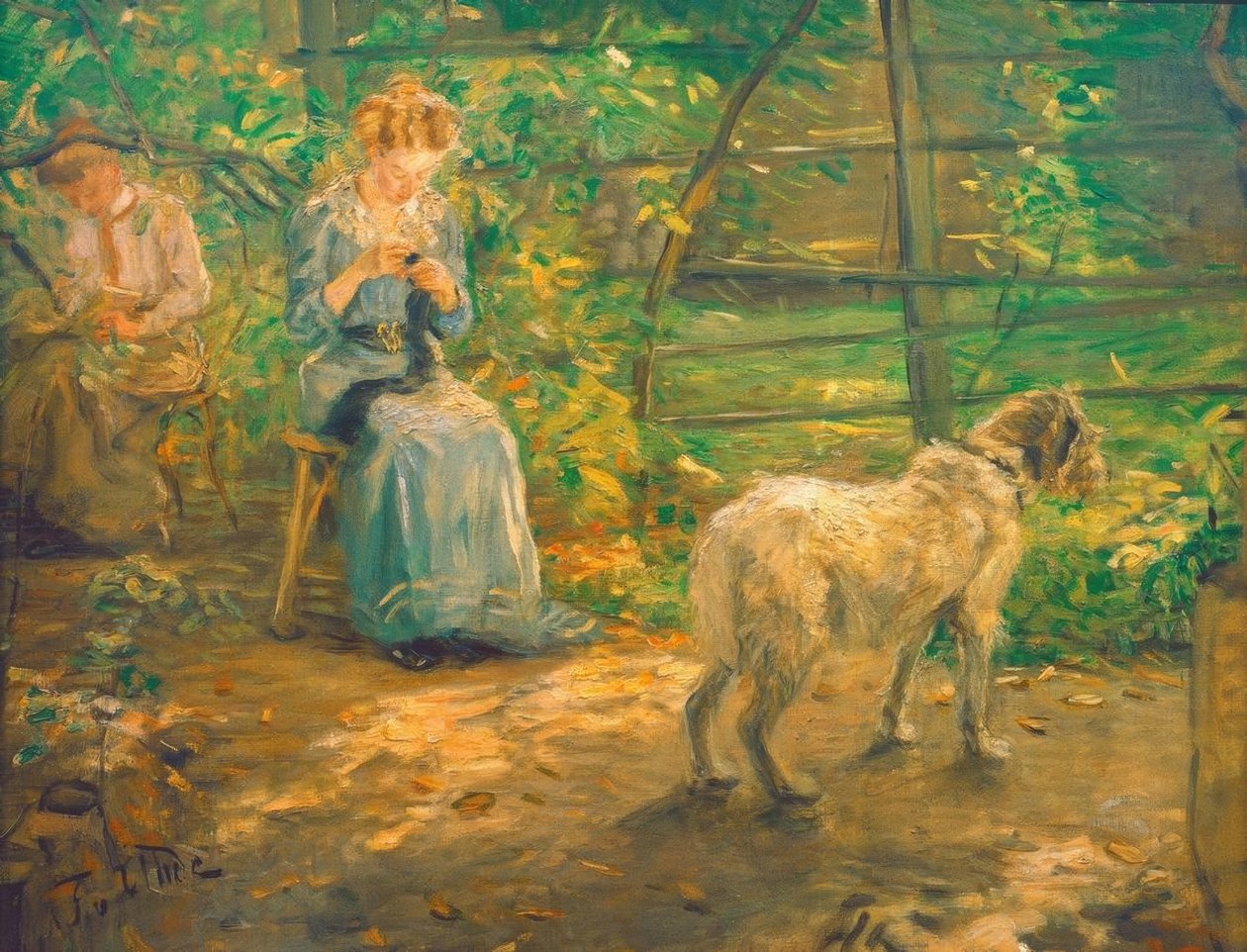 I höstsolen av Fritz von Uhde