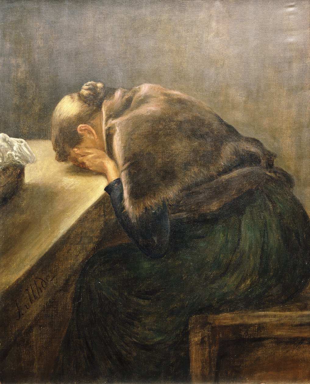 Sorg, av Fritz von Uhde