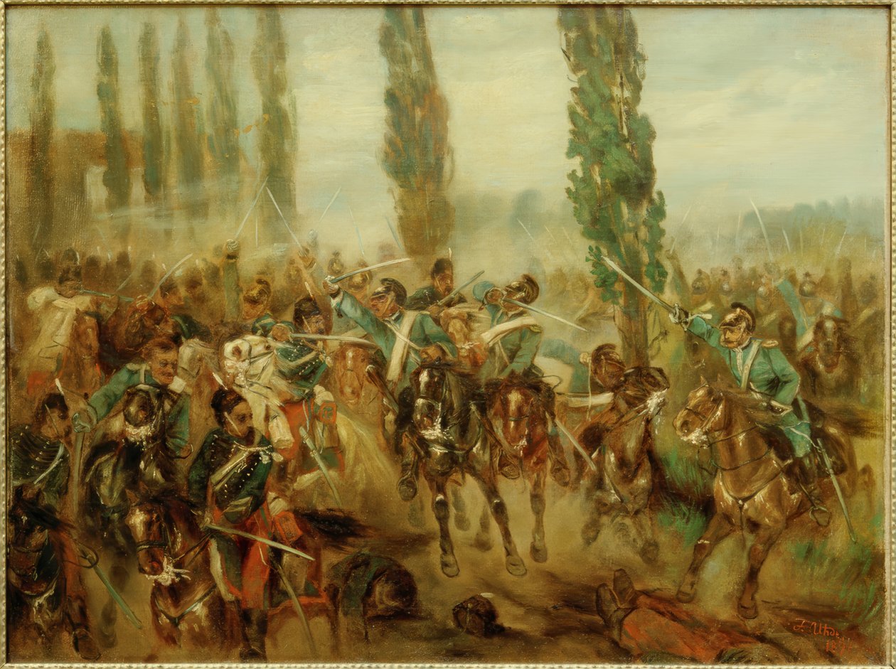 Slaget vid Buzancy av Fritz von Uhde