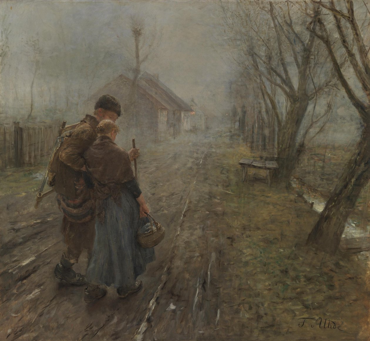 Den svåra resan. Originaltitel: Övergången till Betlehem. av Fritz von Uhde
