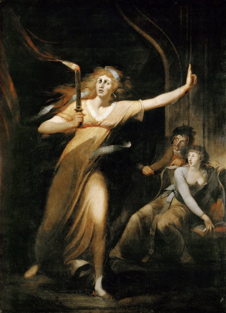 Lady Macbeth går i sömnen av Füssli