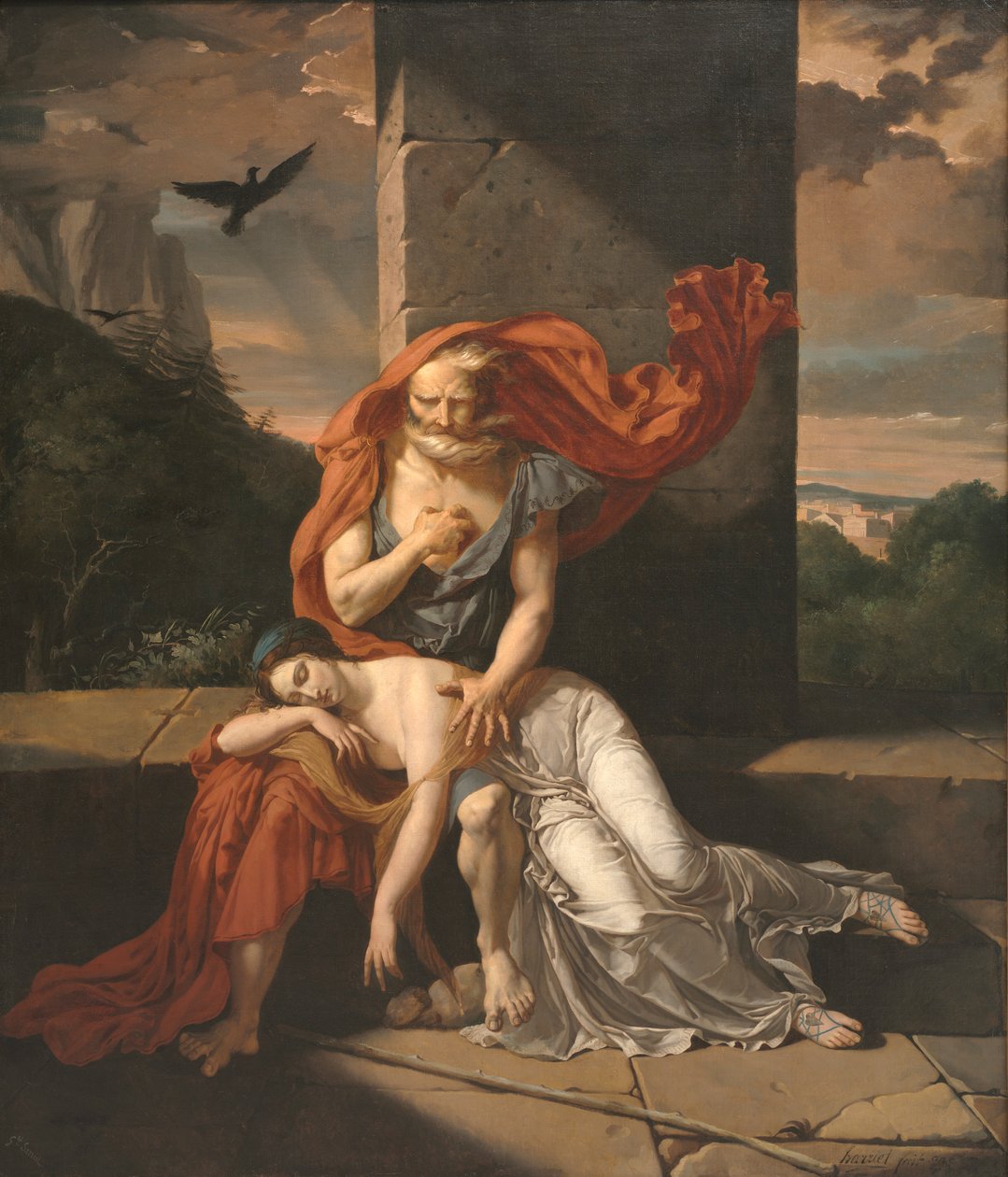 Oidipus i Colonus, 1798 av Fulchran Jean Harriet