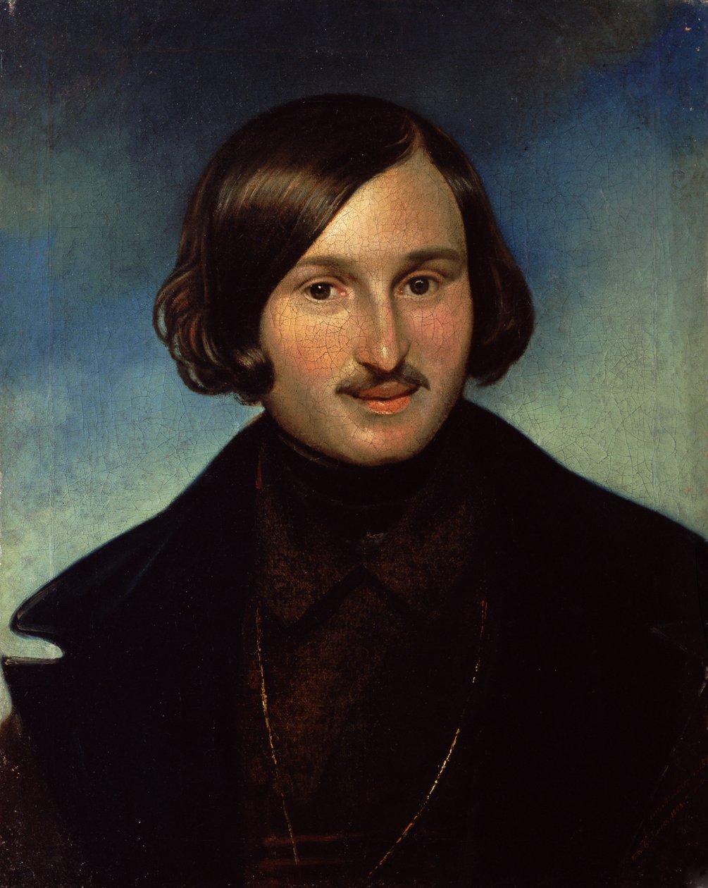 Porträtt av Nikolay Gogol, 1841 av Fyodor Antonovich Moller