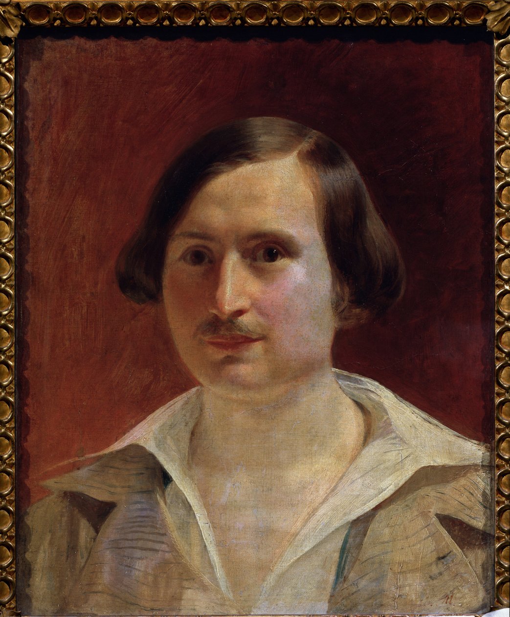 porträtt av författaren Nikolai Gogol (1809-1852) av Fyodor Antonovich Moller