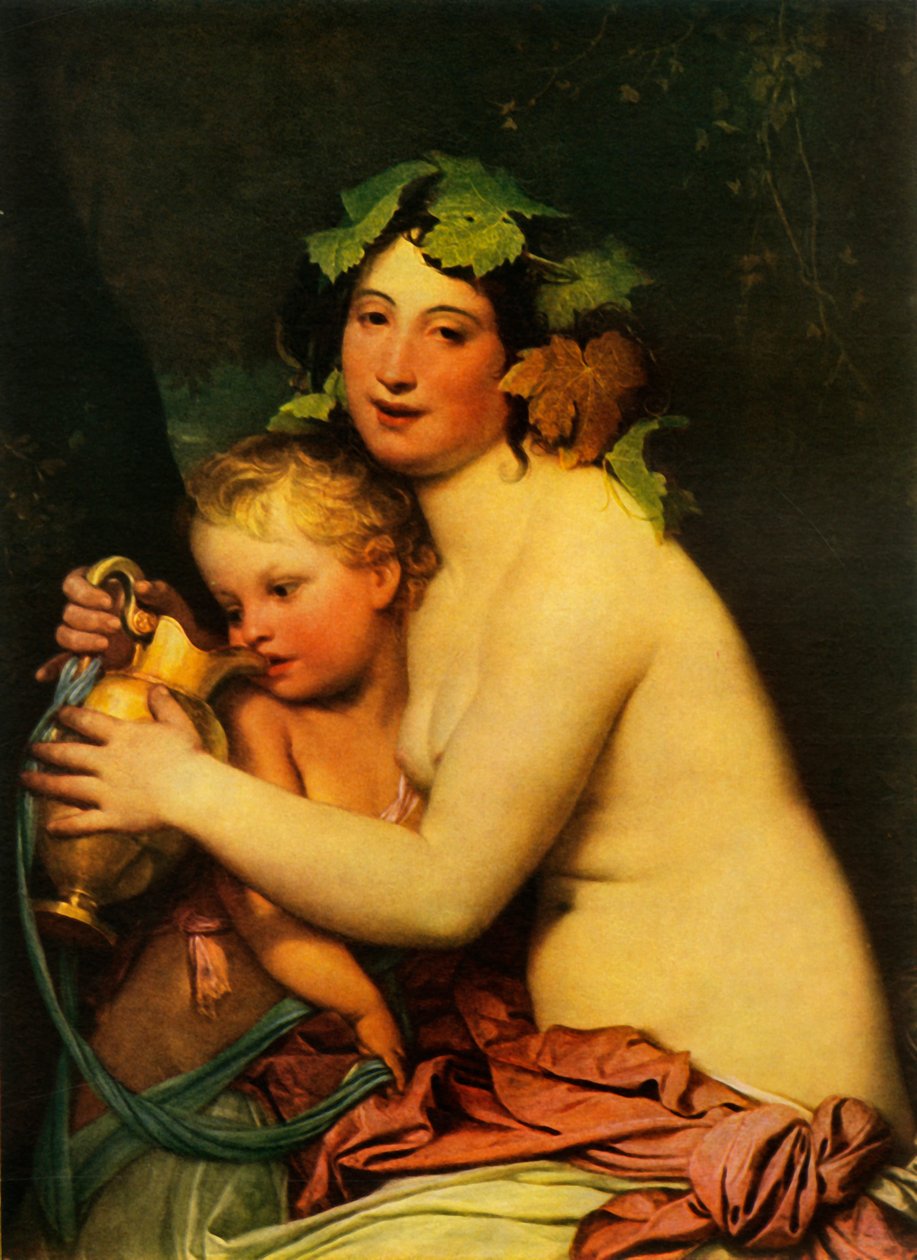 Amor and the Bacchante, 1828, 1965. av Fyodor Antonovich Bruni
