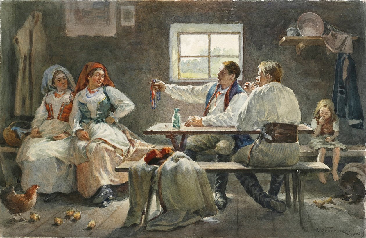 Förföraren, 1903 av Fyodor Fyodorovich Buchholz