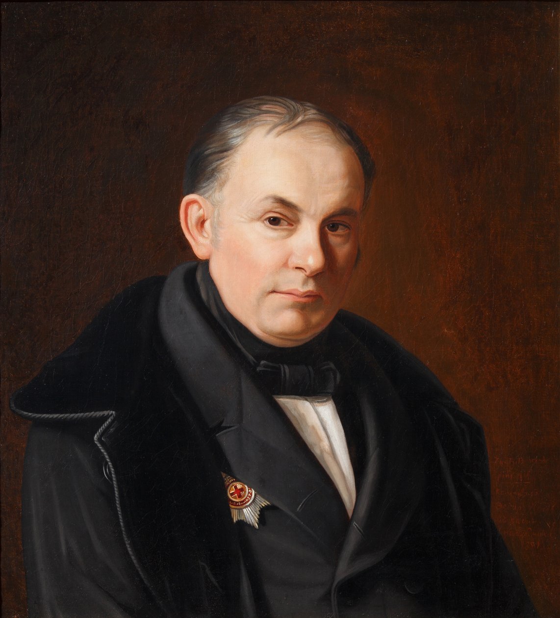 Porträtt av poeten Vasily Zhukovsky 1783-1852, 1854 av Fyodor Ivanovich Igin