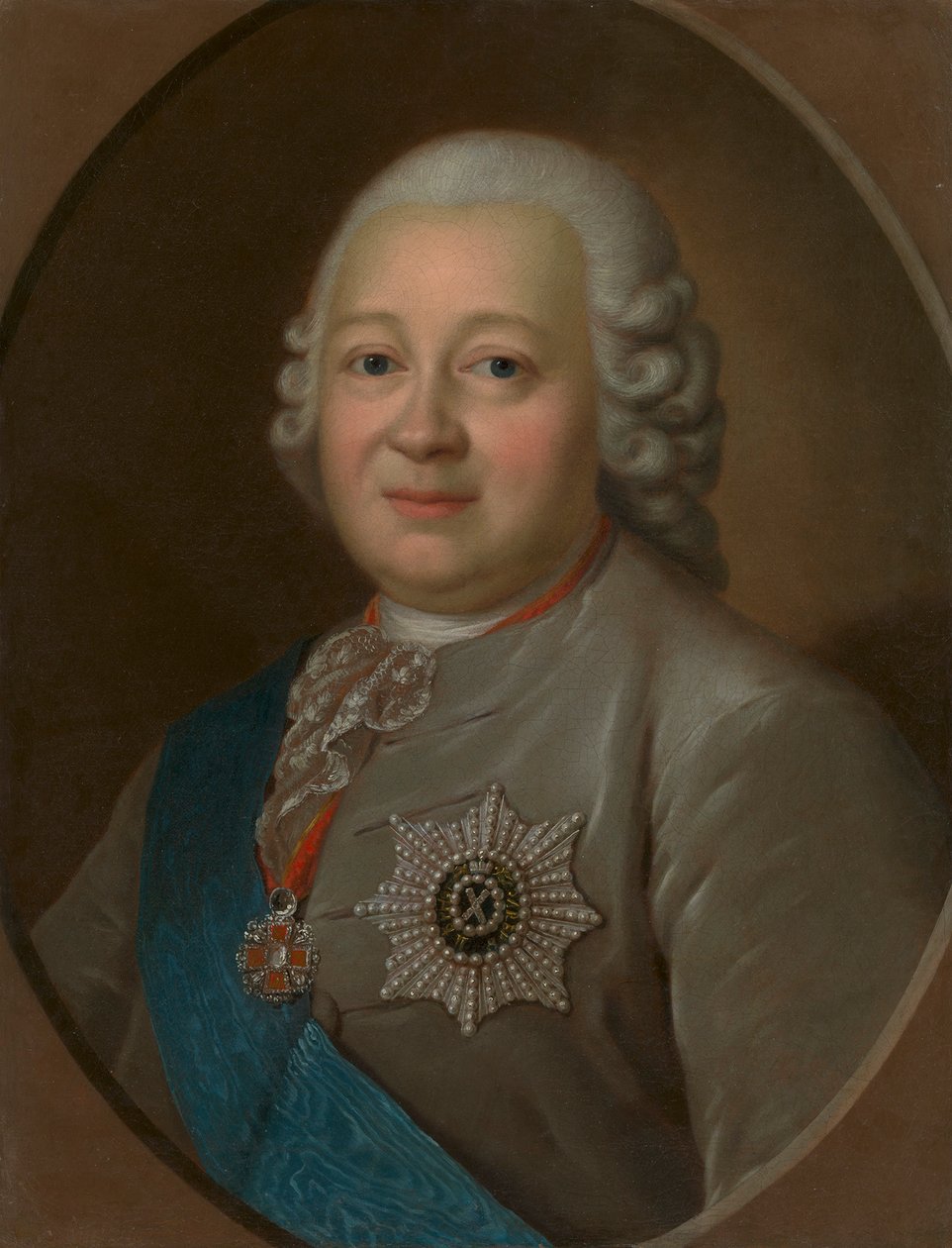 Porträtt av generalgreve Nikita Ivanovich Panin 1718-1783, 1770-talet. av Fyodor Stepanovich Rokotov