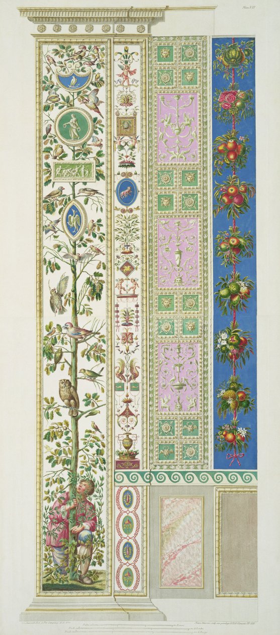Panel från Raphael Loggia i Vatikanen, från 
