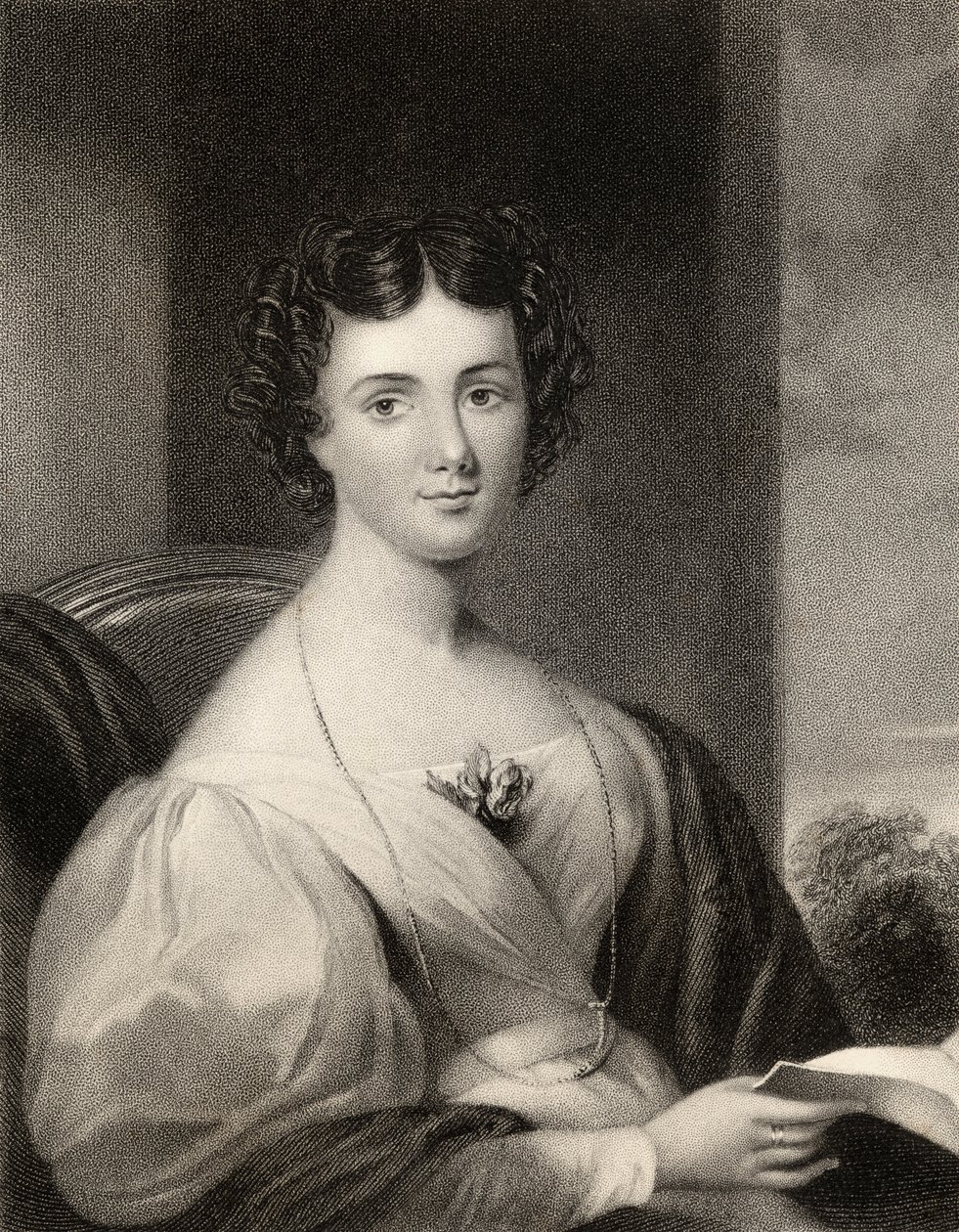 Maria Jane Jewsbury, graverad av J. Cochran, från 