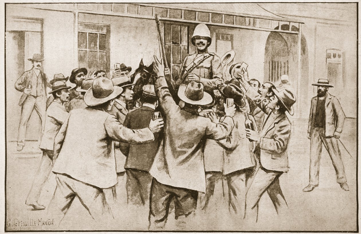 The Relief of Ladysmith: Tommy Atkins på begäran, illustration från 
