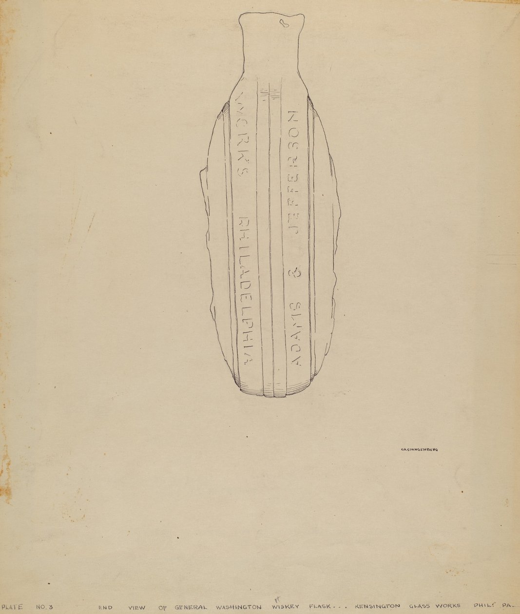 General Washington Flask av G.A. Spangenberg