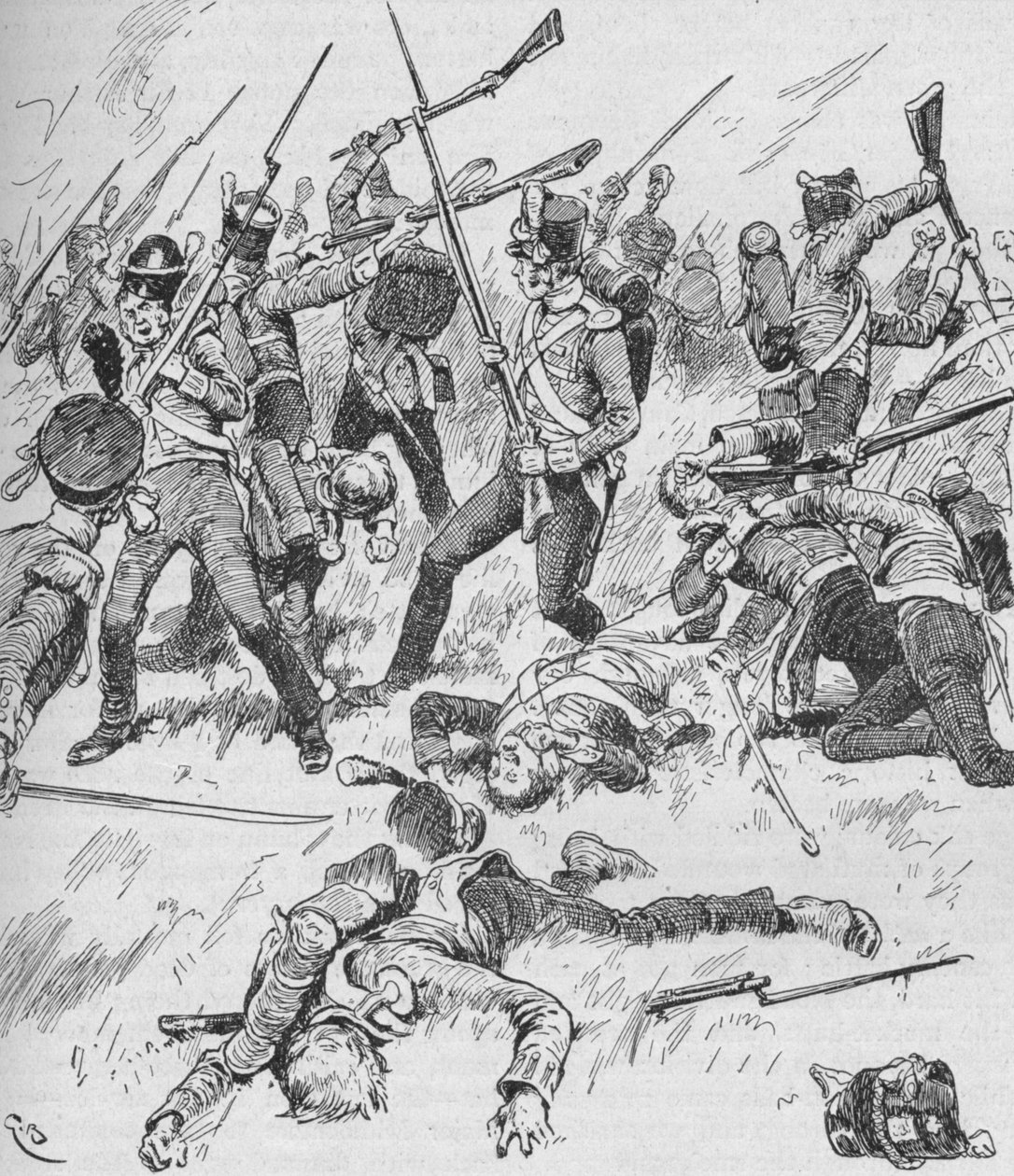 All formation gick förlorad, och varje man kämpade för sig själv, 1902 av GB