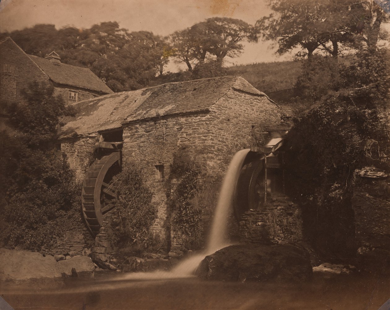 Donemark Mill nära Bantry,ca. 1855 (foto) av G.B. Gething