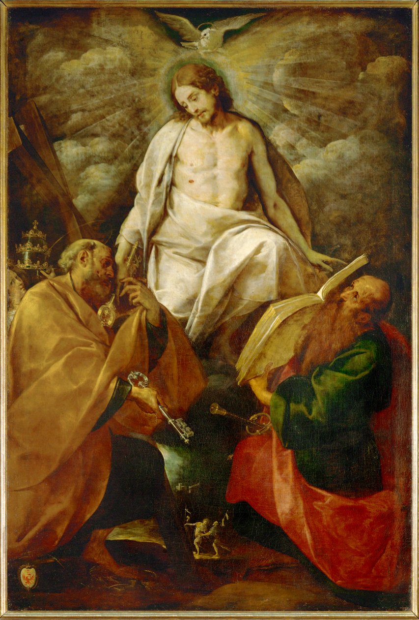 Kristus framträder för Petrus och Paulus (målning) av G.B. & Morazzone P.(1571-1626) Crespi