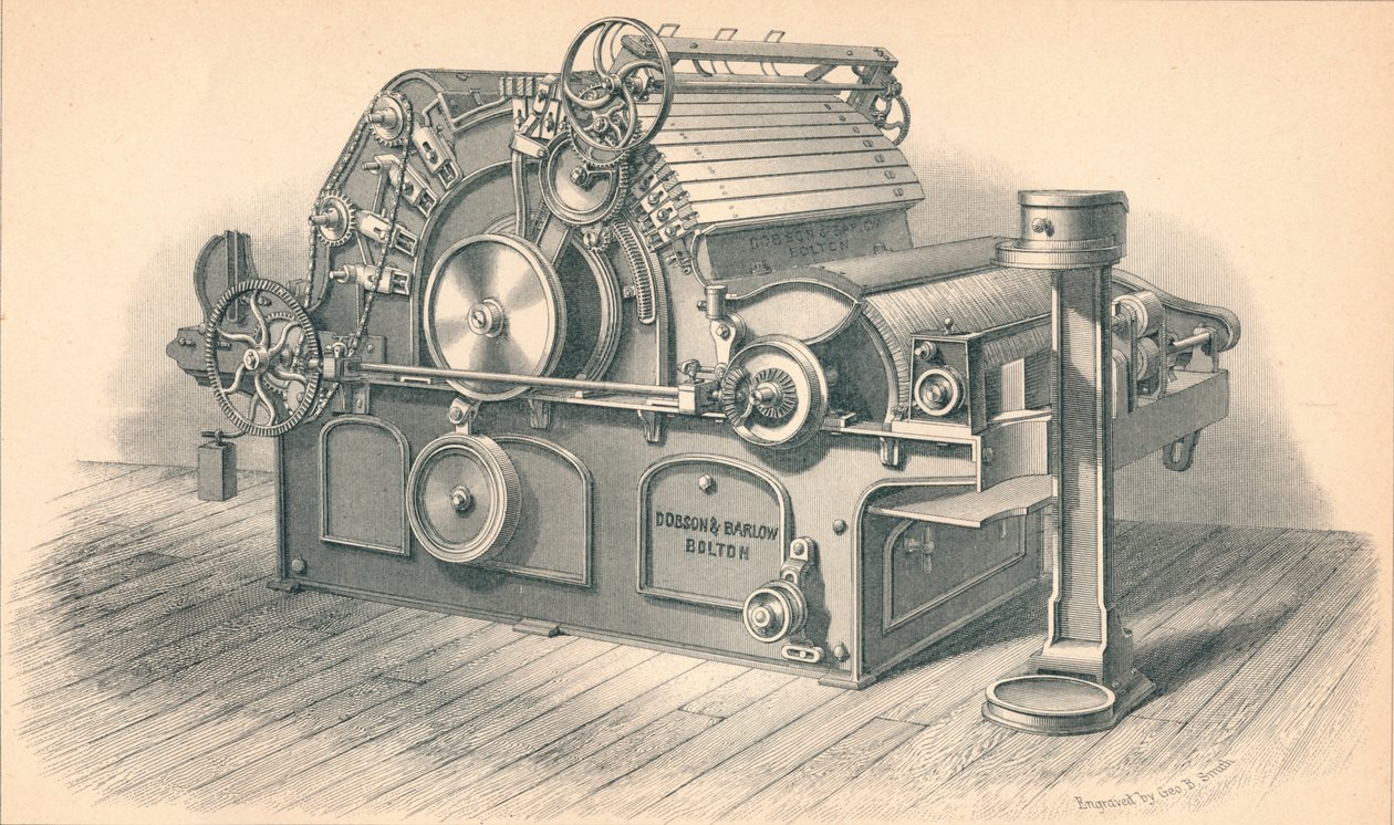 Self Stripping Carding Engine, av Dobson och Barlow Bolton