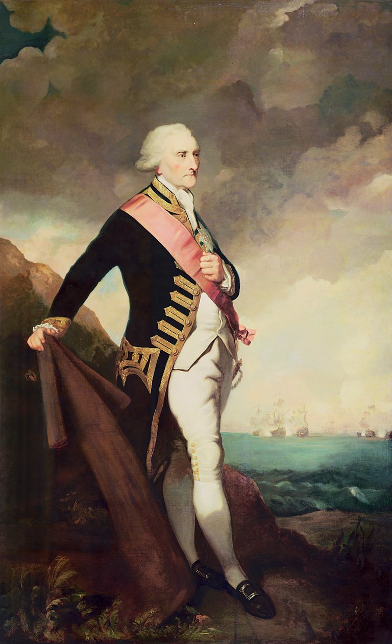 Amiral Lord Rodney (1719-1792) av G.G. Bullock