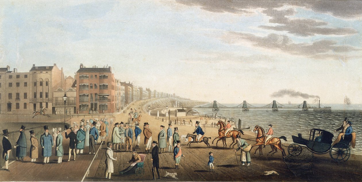 Kedjepiren i Brighton med figurer av G.M. Brighty