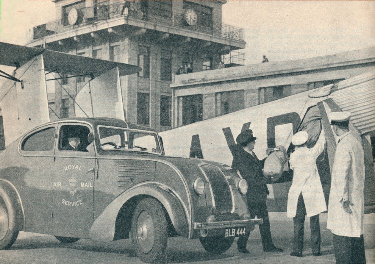 Laddar post ombord på en Imperial Airways-linje på Croydon Airport, c1936 c1937 av GPO