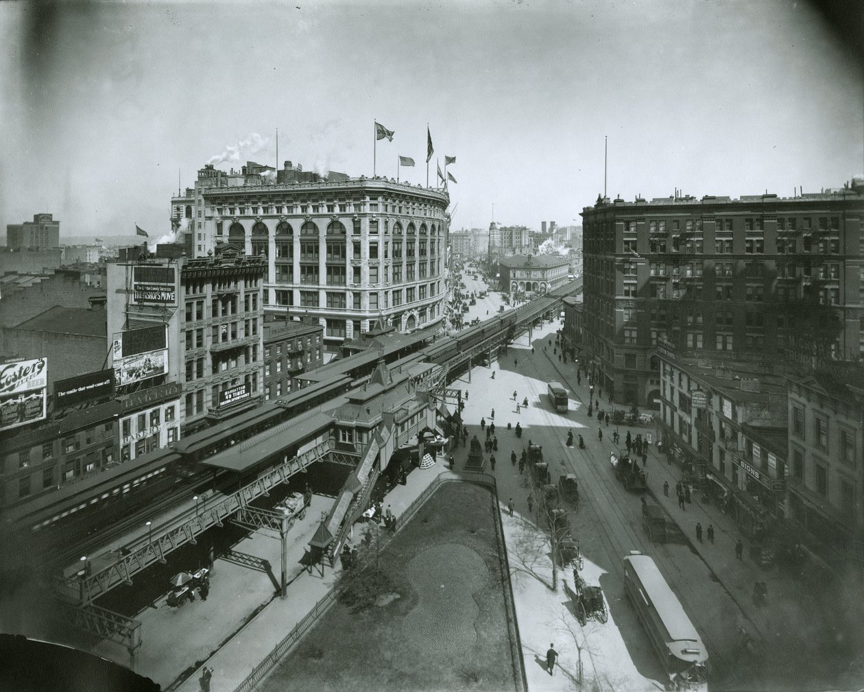 Broadway, norr om 32nd Street, New York City av G.P. Hall und Sohn
