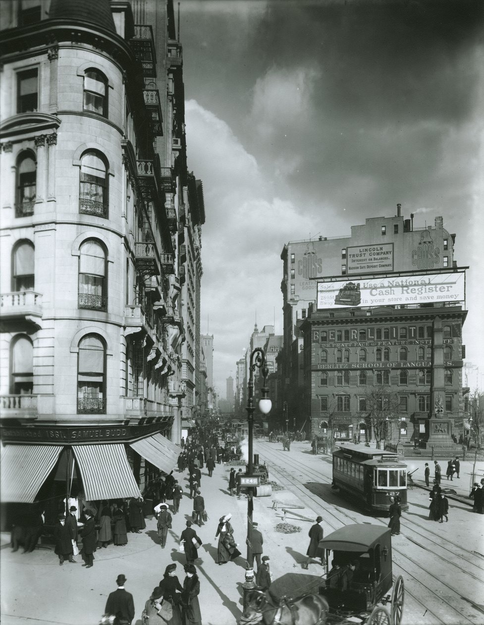 Broadway norrut från 24th Street, New York City av G.P. Hall und Sohn