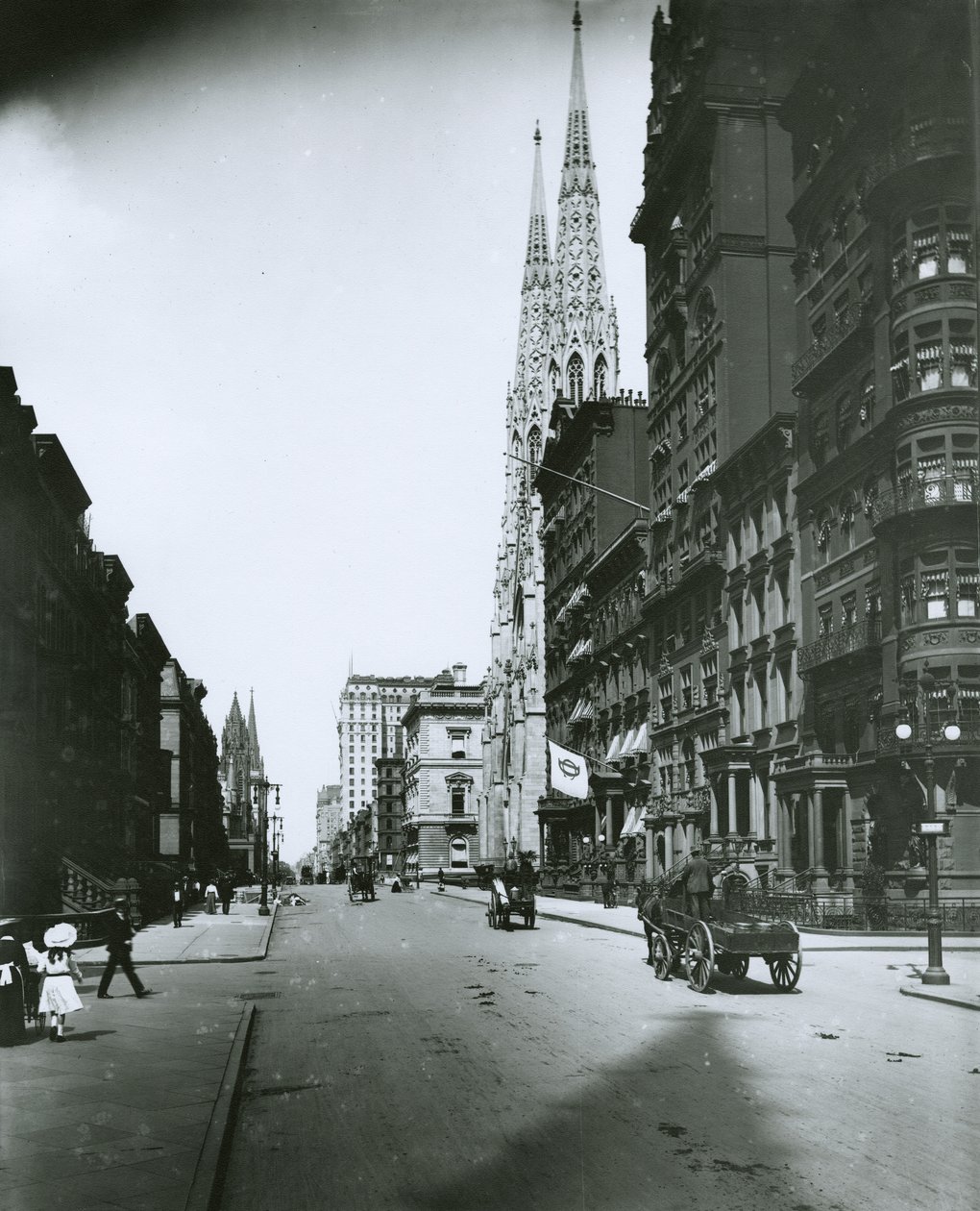 Fifth Avenue, norrut från 49th Street av G.P. Hall und Sohn