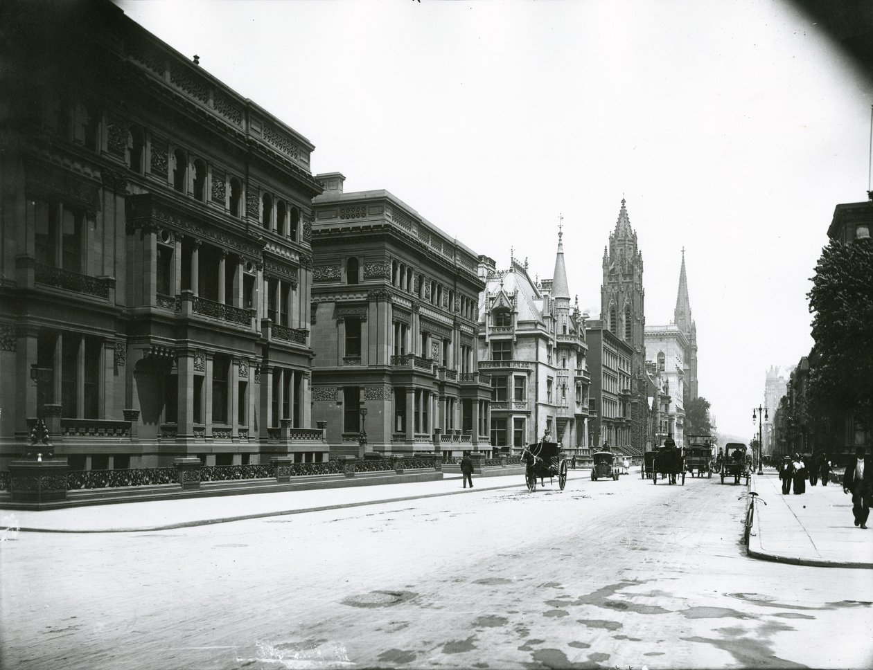 Fifth Avenue ser norrut från 49th street av G.P. Hall und Sohn