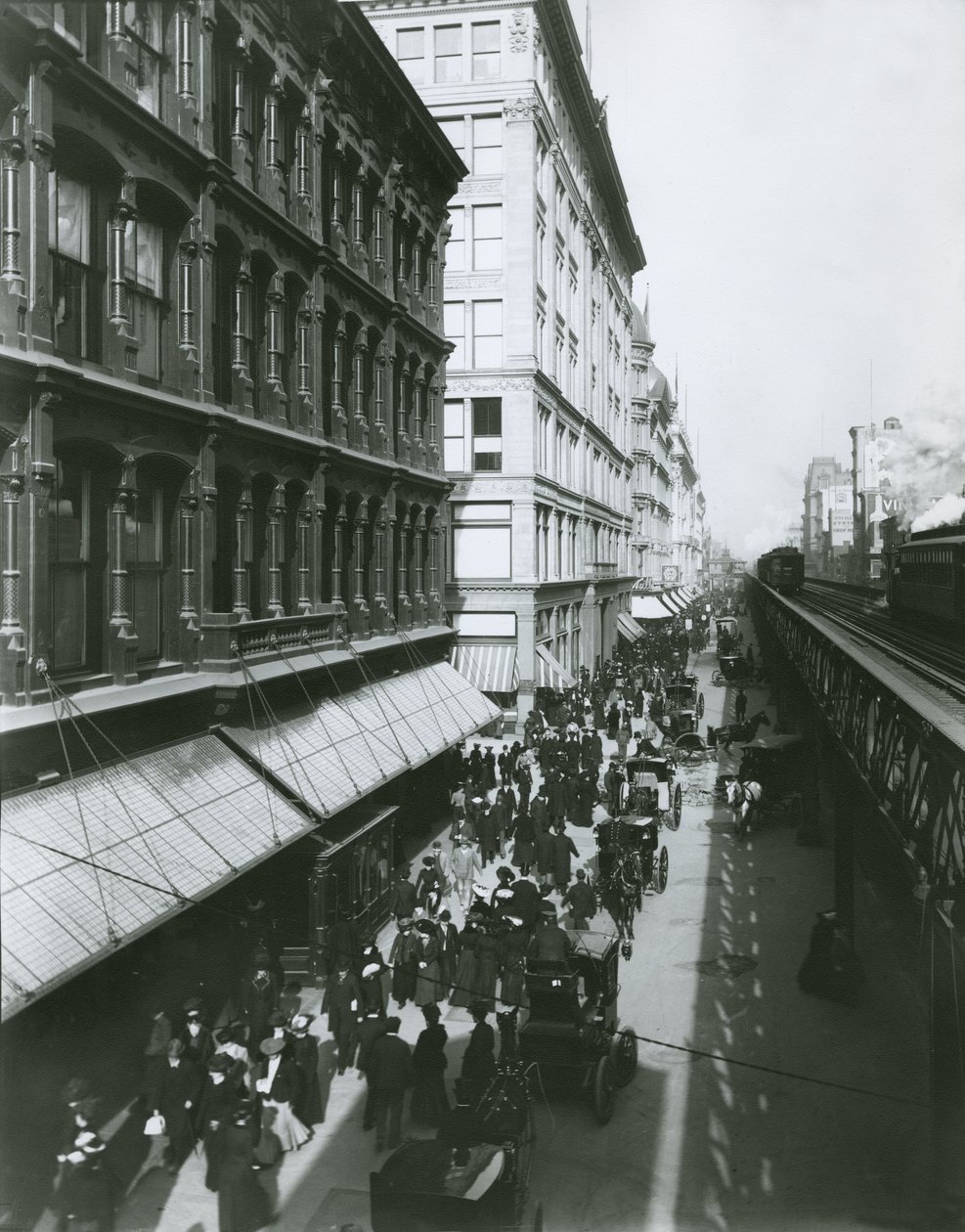 Sixth Avenue mellan 23rd och 18th Street, New York City av G.P. Hall und Sohn