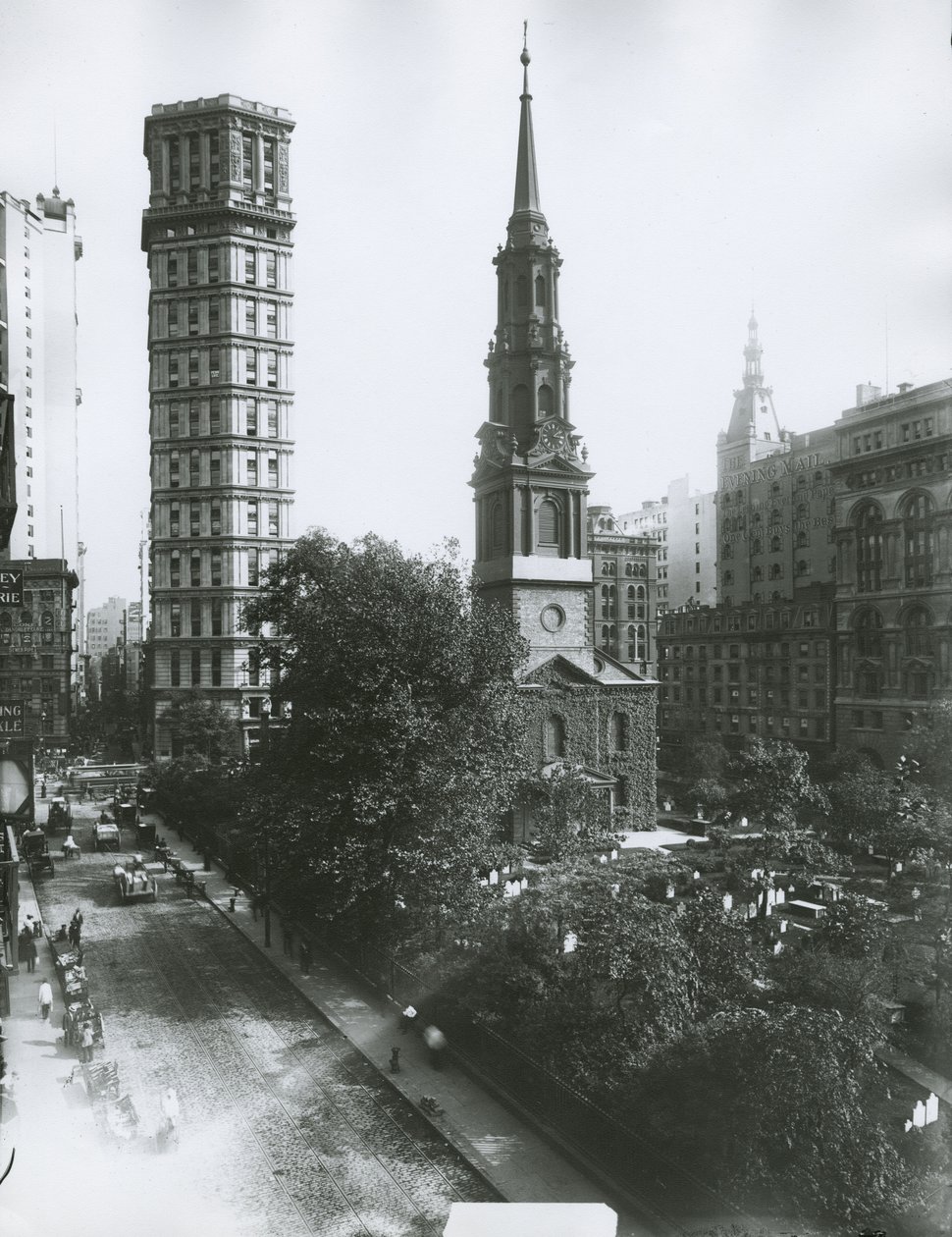 St Pauls Chapel, Vesey and Church Streets, New York City av G.P. Hall und Sohn