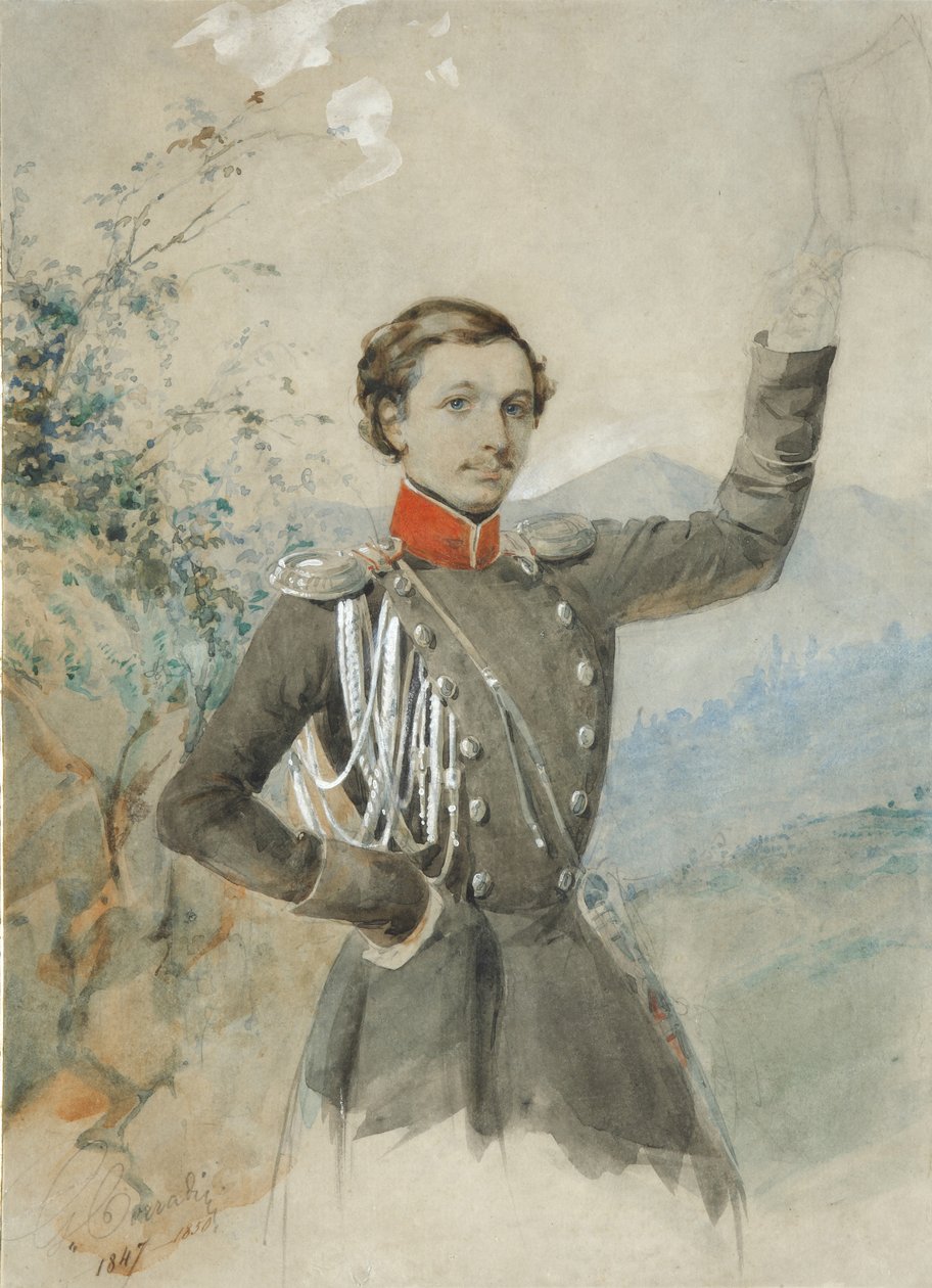 Porträtt av Semyon Dmitrievich Lisanevich 1822-1877, 1847-1849 av G.V. Corradini