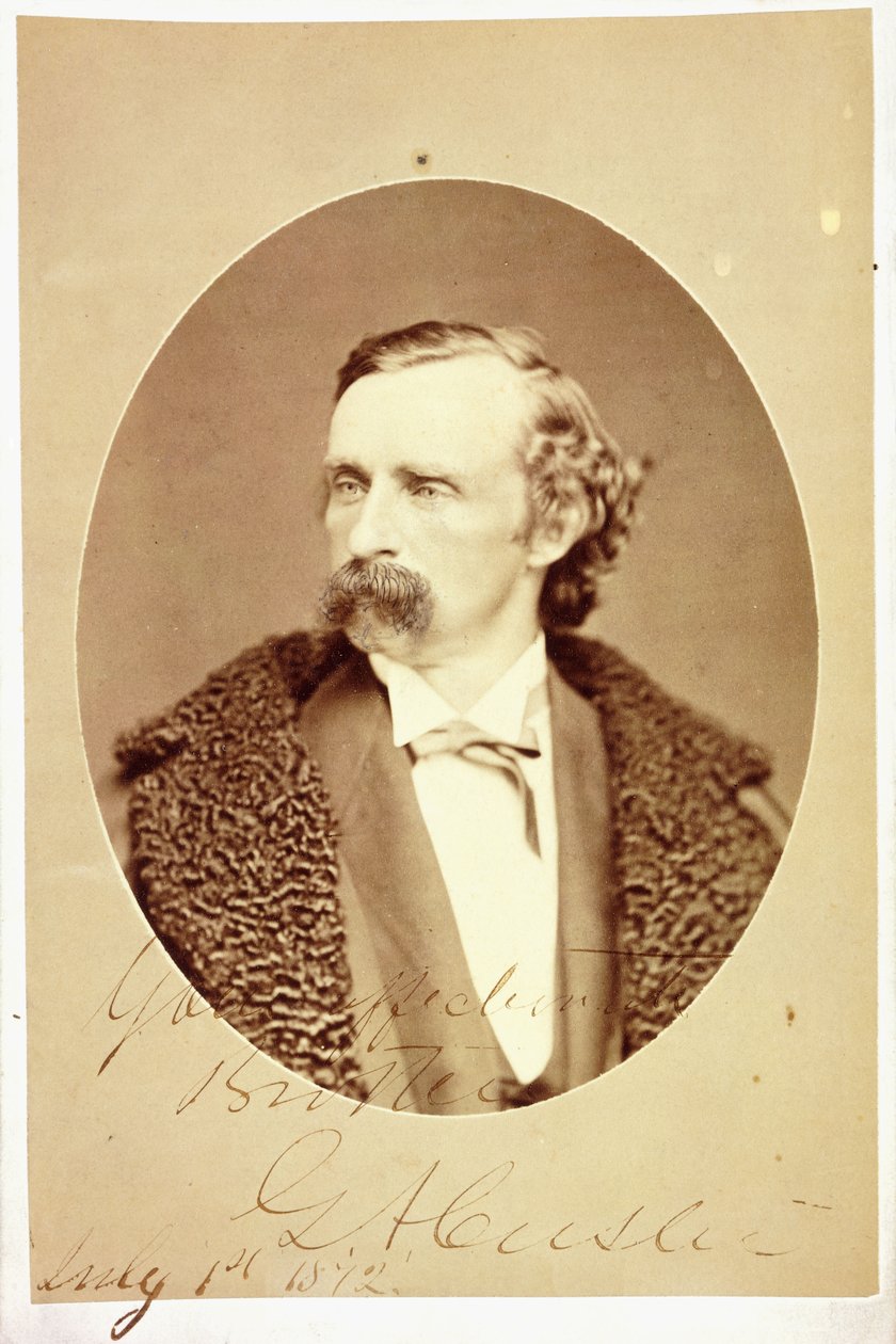 Skåpporträtt av George Armstrong Custer, signerad och inskriven till hans bror, Tom Custer av G. A. Custer