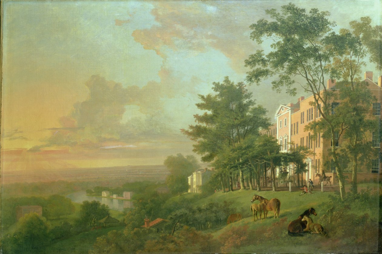 Utsikt från terrassen, Richmond Hill av G. Barrett