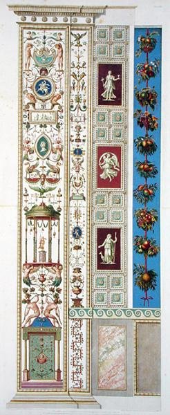 Panel från Raphael Loggia i Vatikanen, från 