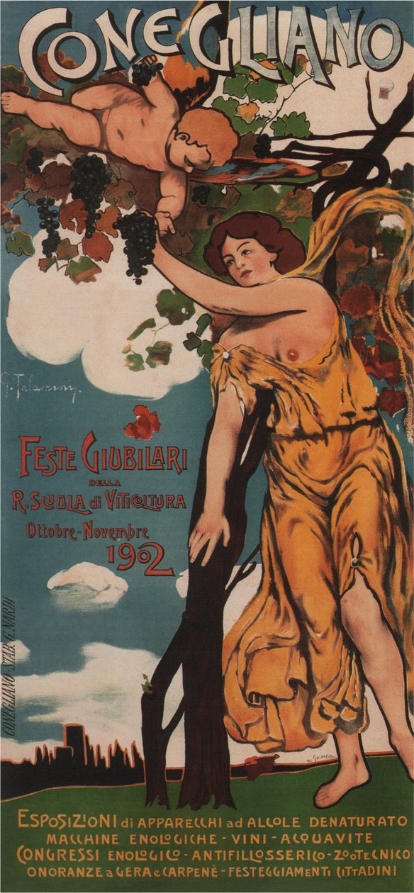 Conegliano - Jubileumsfirande av Royal School of Viticulture, 1902 av G. Del Colle and G. Talamini